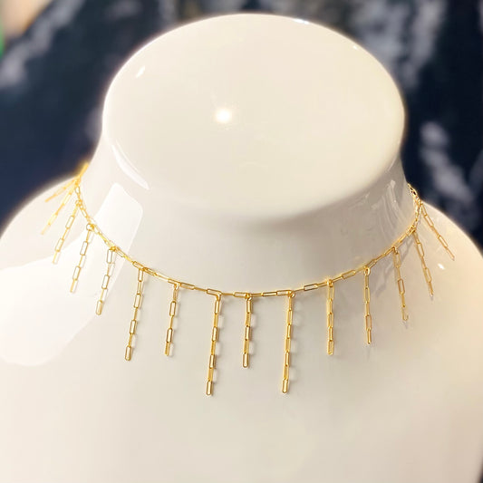 Gold-filled Fringe Necklace