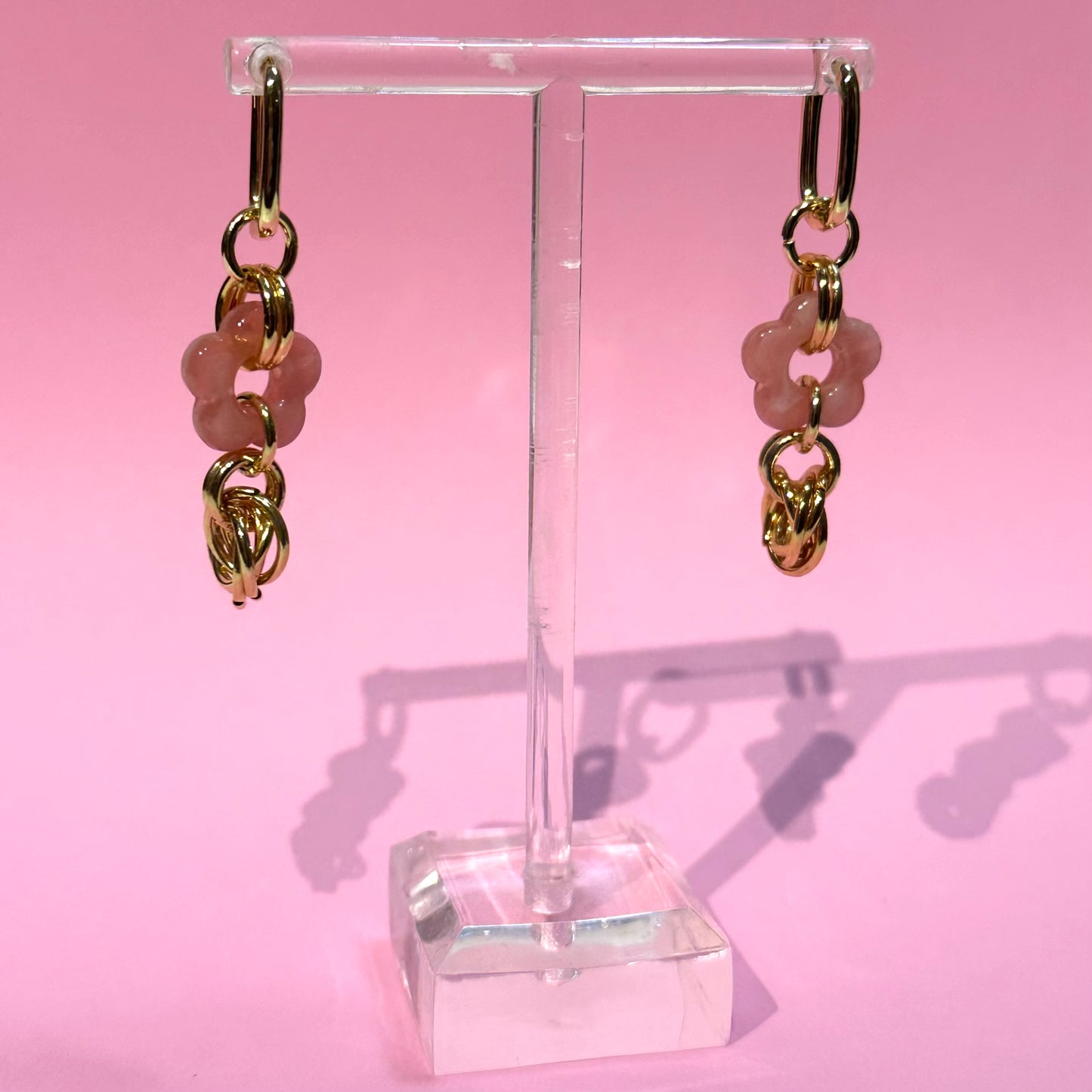 Chainmail Flower Earrings