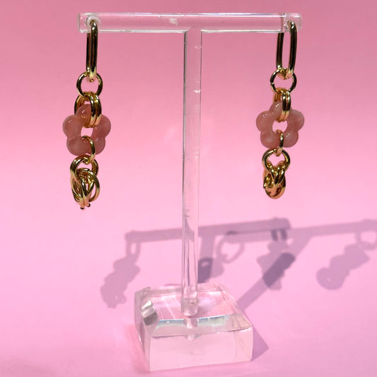 Chainmail Flower Earrings