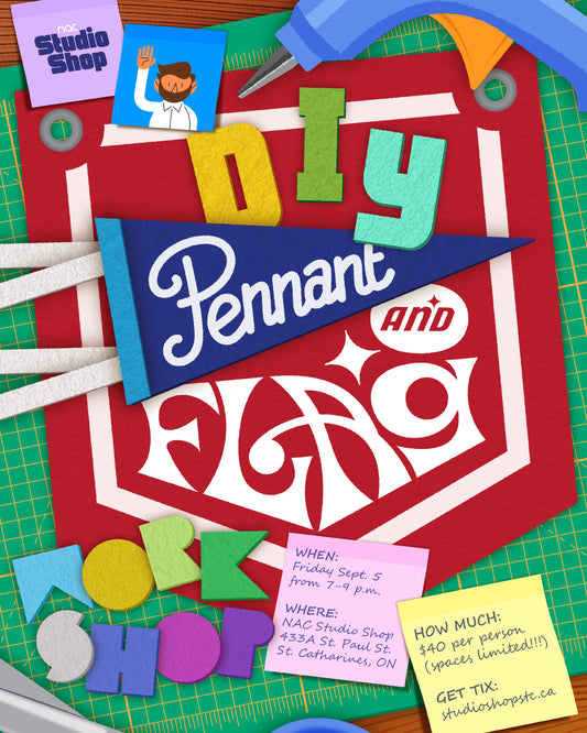 PENNANT WORKSHOP BY JOE GOTTLI, SEPTEMBER 5TH