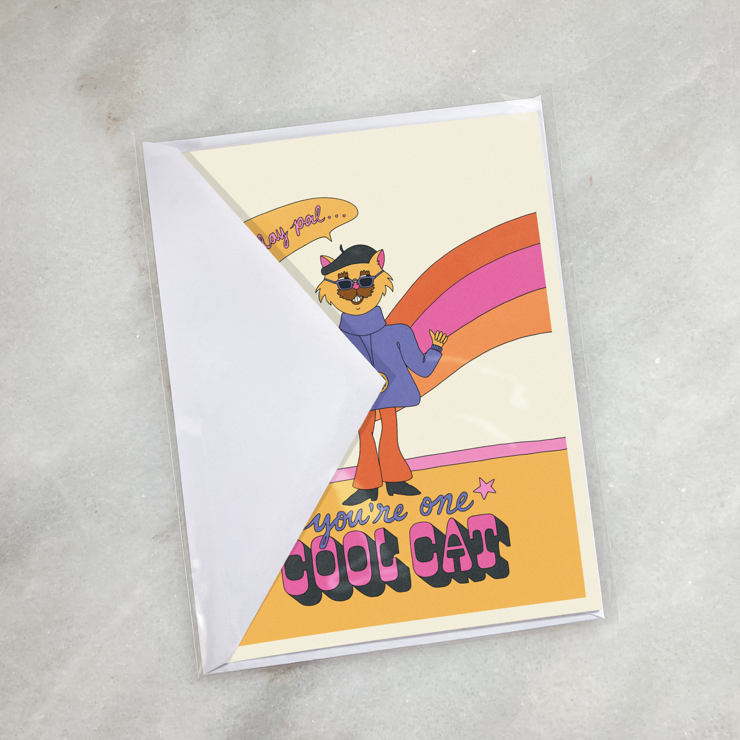 Cool Cat Birthday Card
