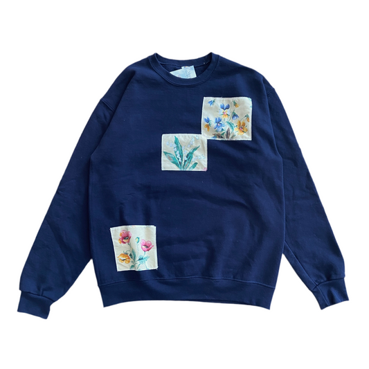 Floral Patchwork Crewneck (M)