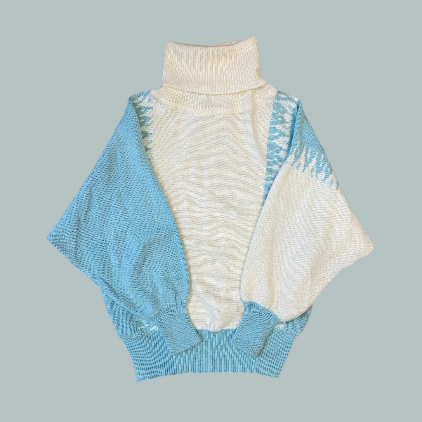 Icy-Blue Half/Half Sweater (S-L)