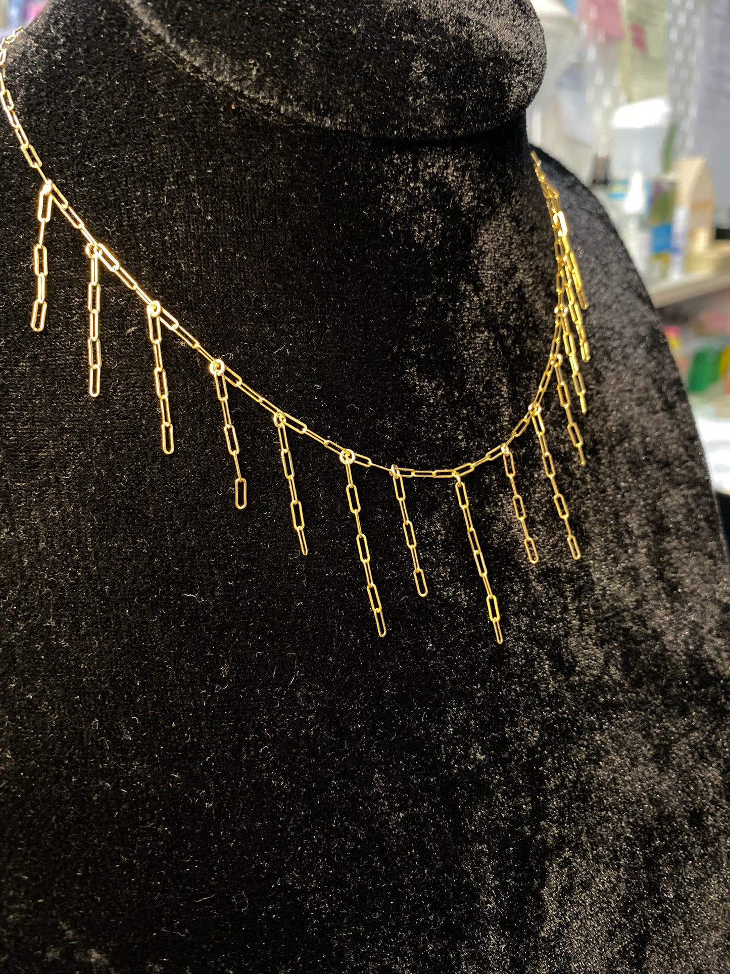 Gold-filled Fringe Necklace