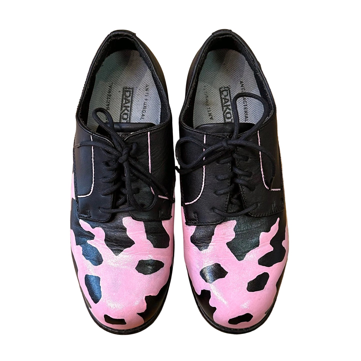 Pink Dalmatian Lace Up Shoes (8.5W)