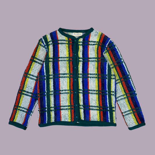 Primary Coloured Wool Cardigan (S)
