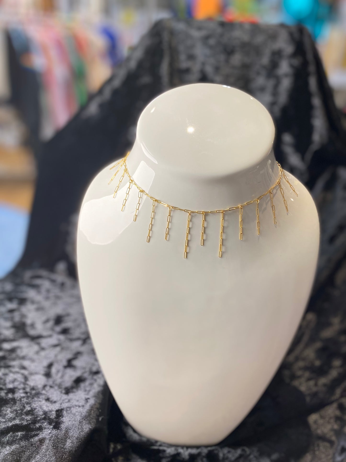 Gold-filled Fringe Necklace