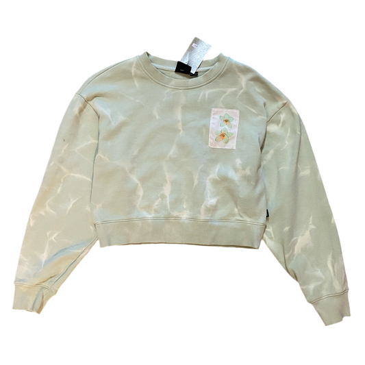 Tie-Dye Floral Patchwork Crewneck