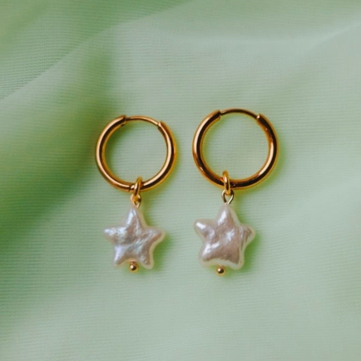 Star Pearl Earrings