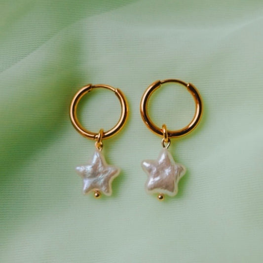 Star Pearl Earrings