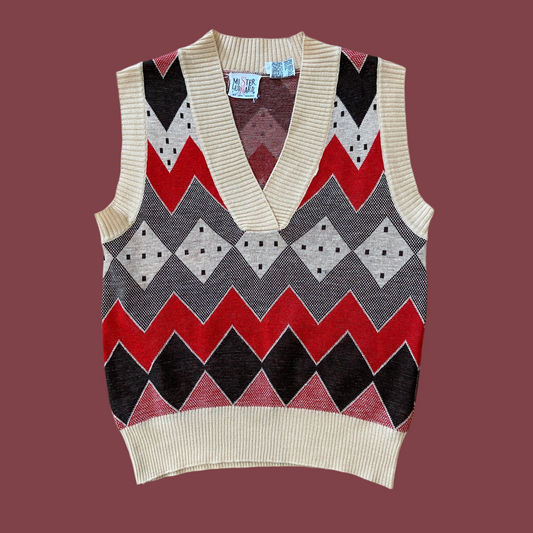 Mister Leonard Chevron Vest (S)
