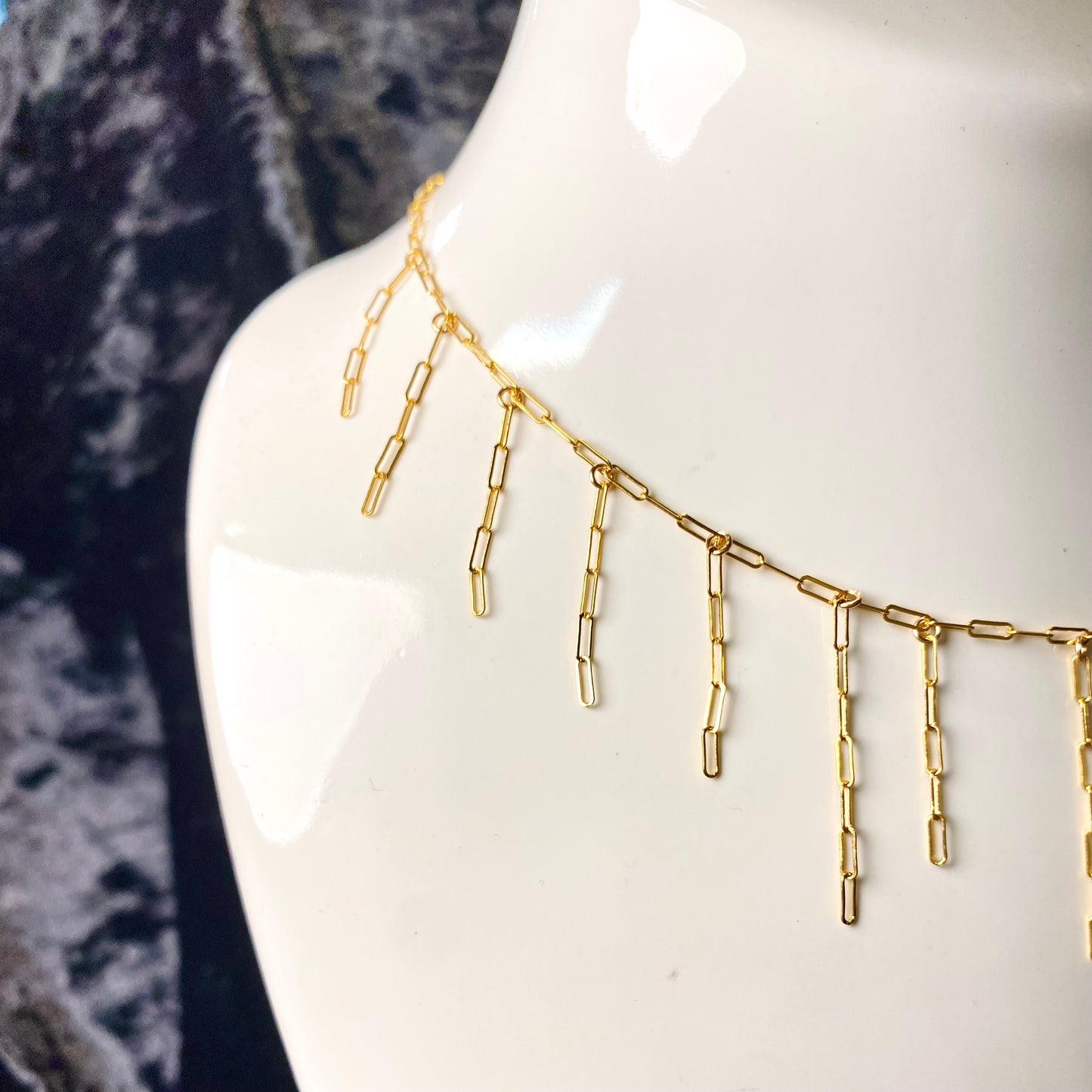 Gold-filled Fringe Necklace