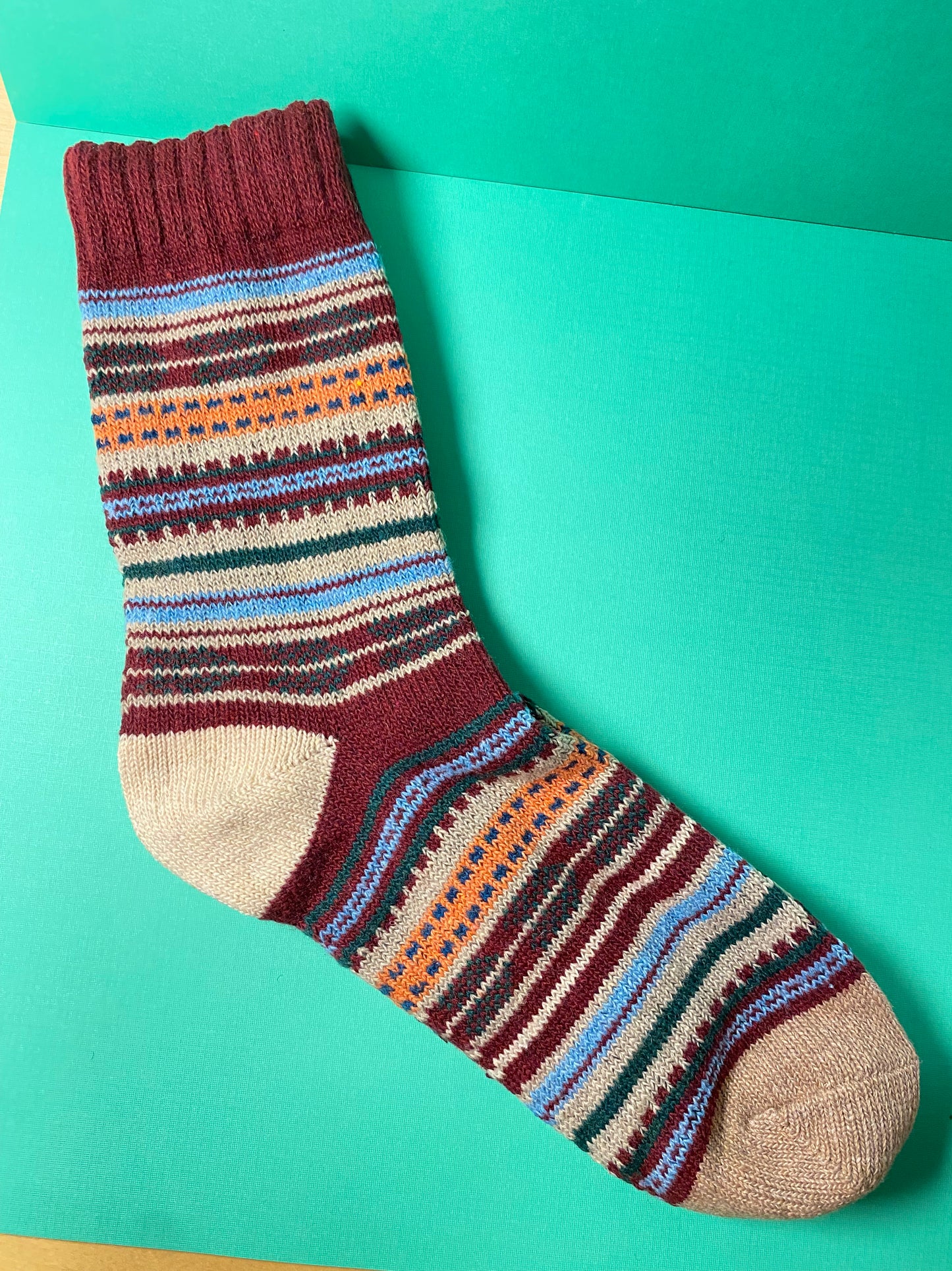 Thick, Cozy Striped Socks