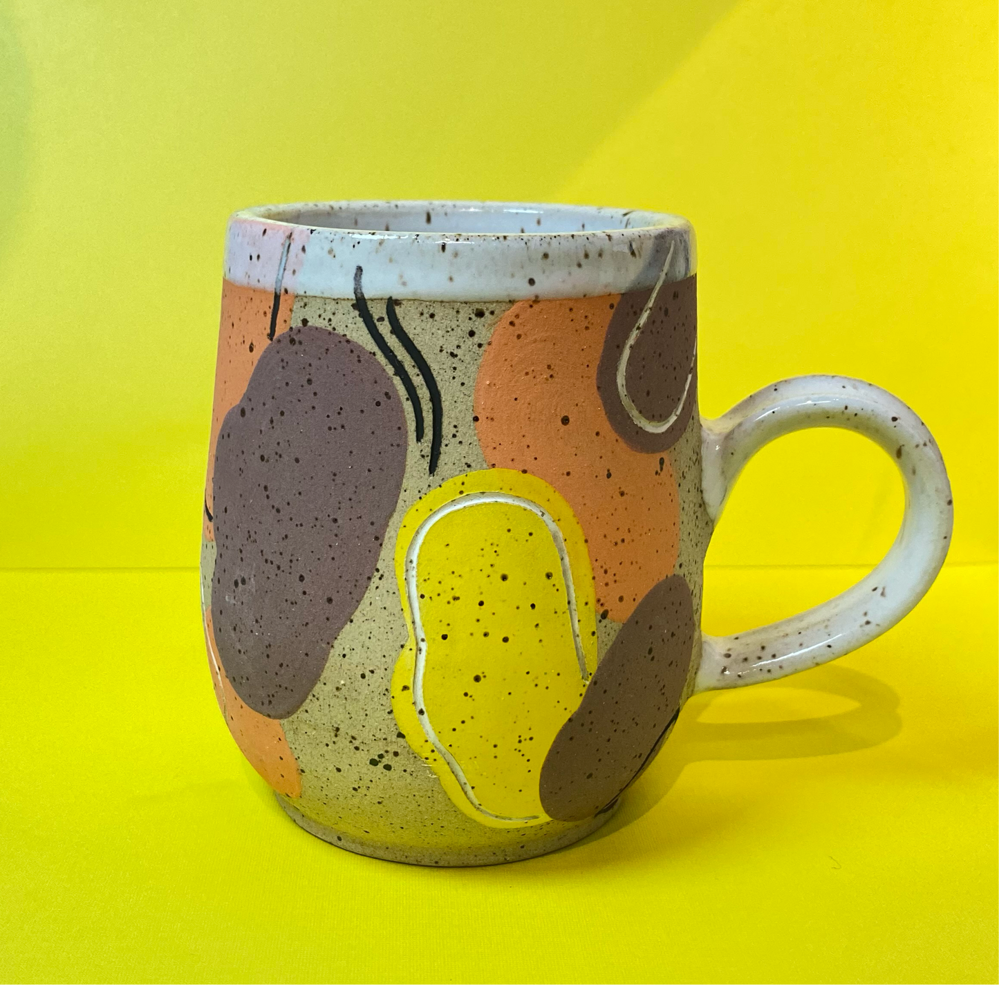 Retro Abstract Ceramic Mug