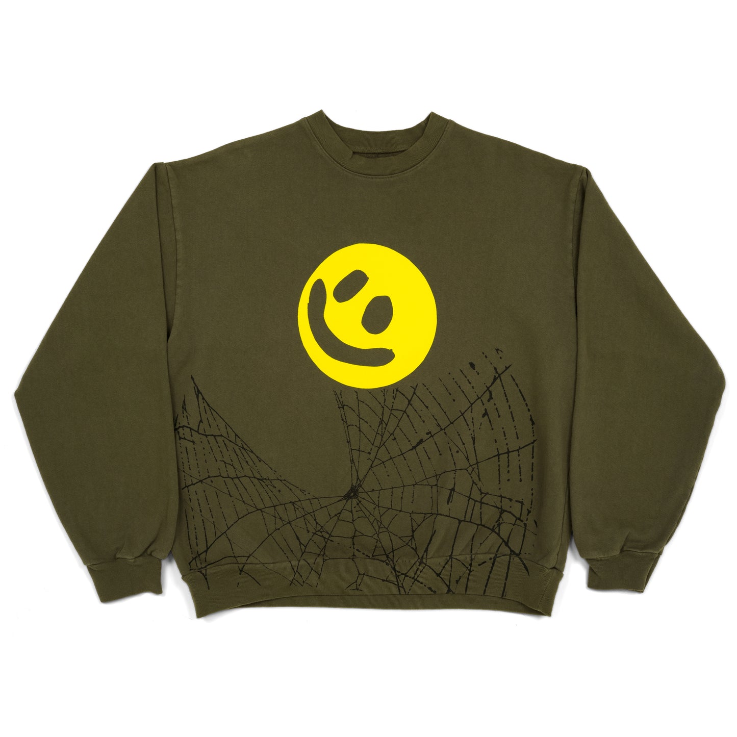 DieDye Smiley Crewneck - Spiderweb