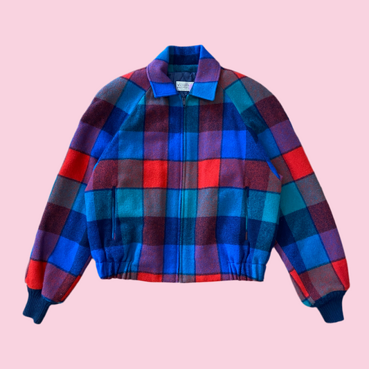 Wool Plaid Pendleton Jacket (S/M)