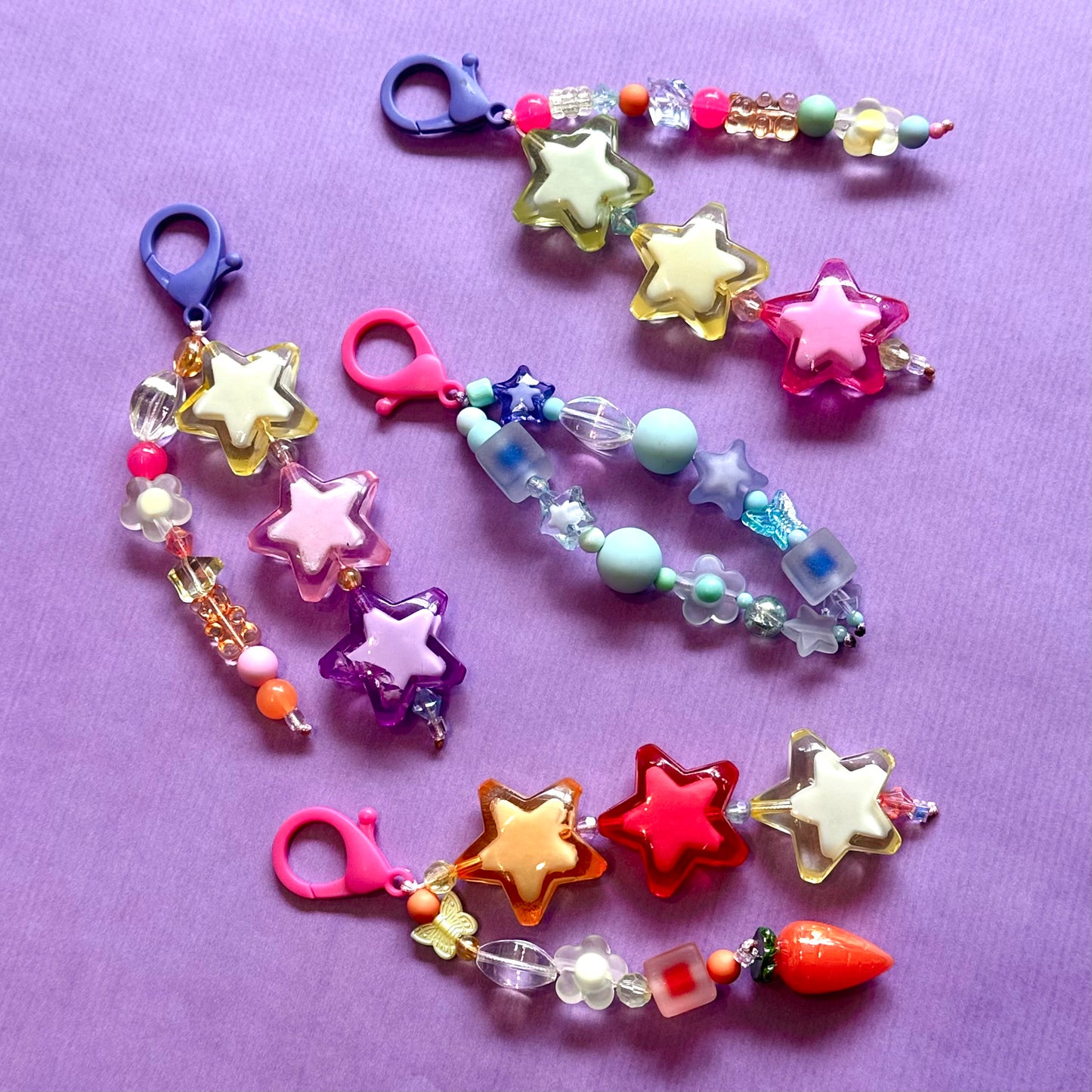 Chunky Beaded Keychain