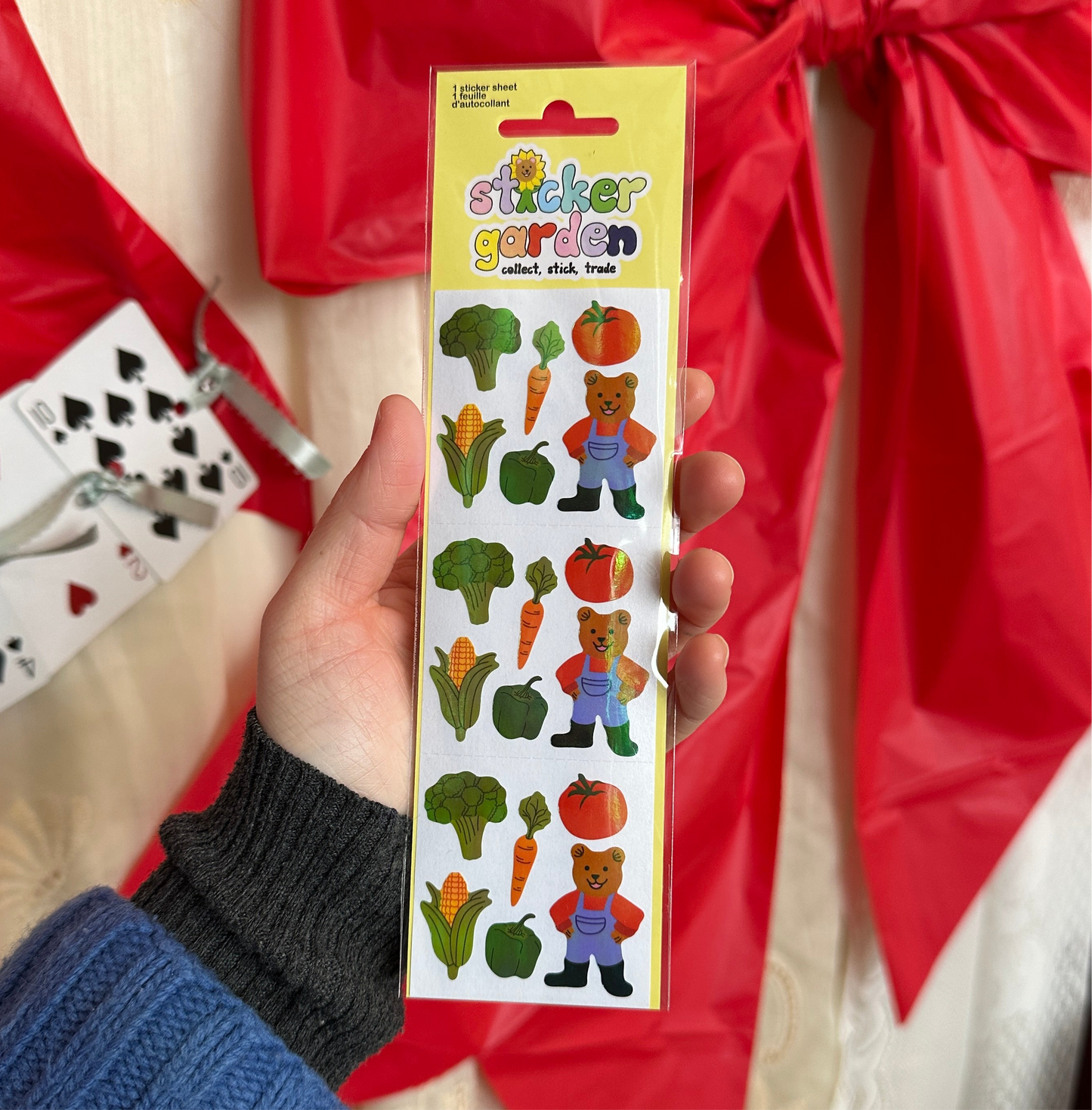 Glossy Farmer Bear Sticker Sheet