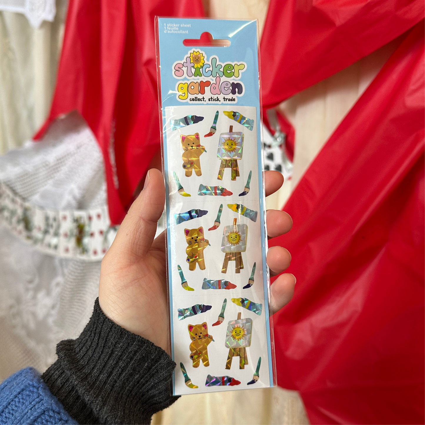 Prism Artist Cat Sticker Sheet