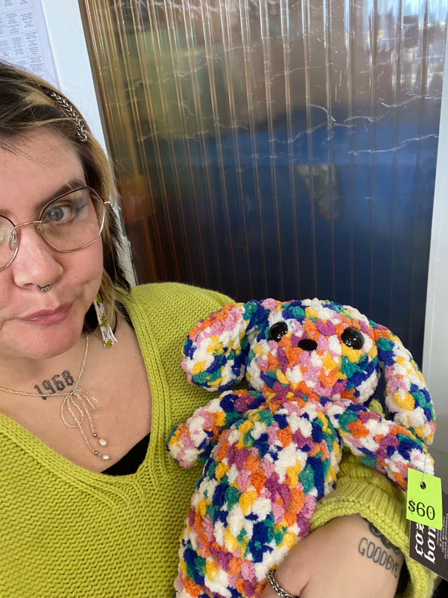 Rainbow Bunny Plushie