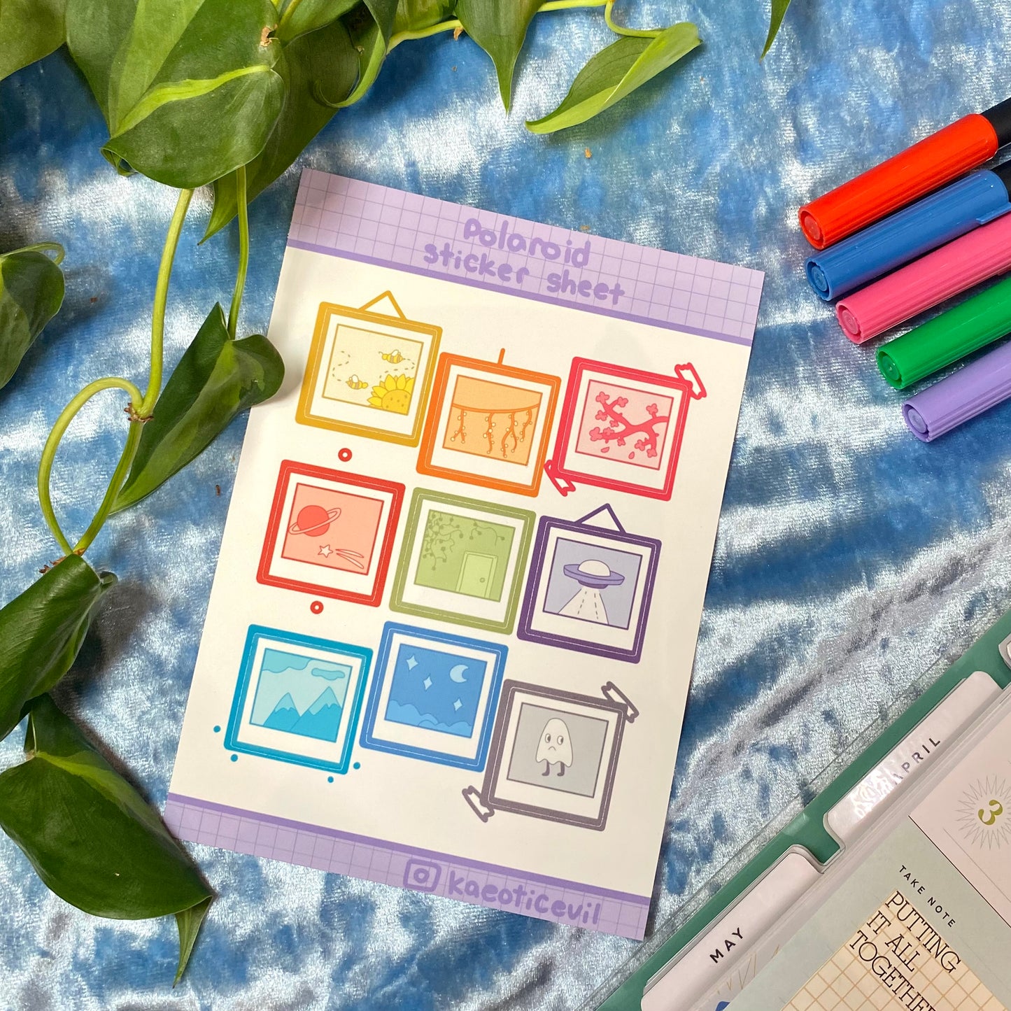 Polaroid Sticker Sheet
