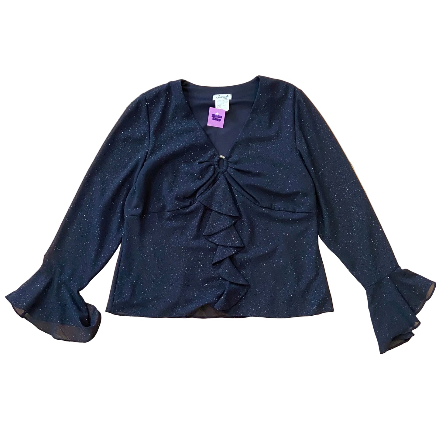 90s Sparkle Blouse (XL)