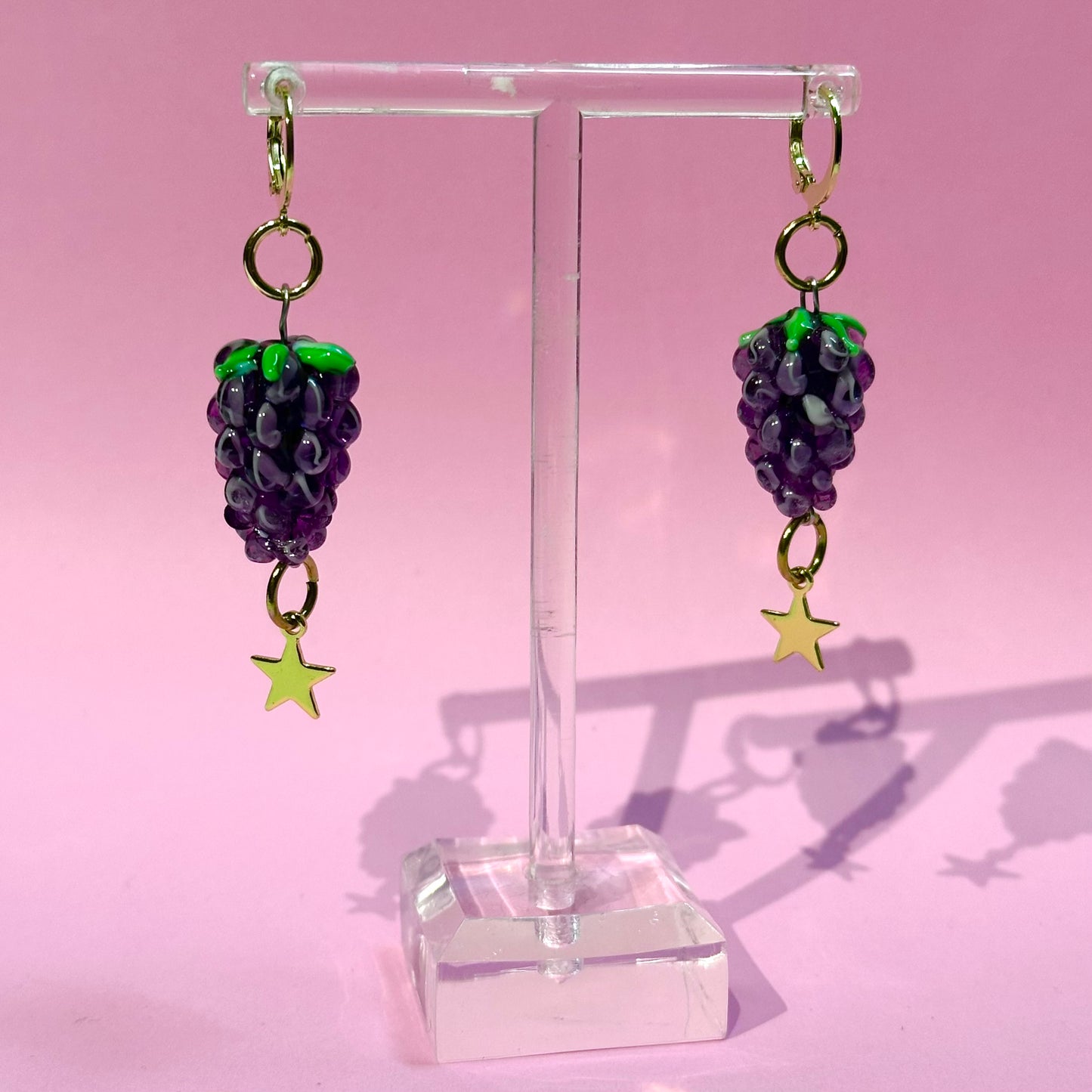 Grape Charm Earrings