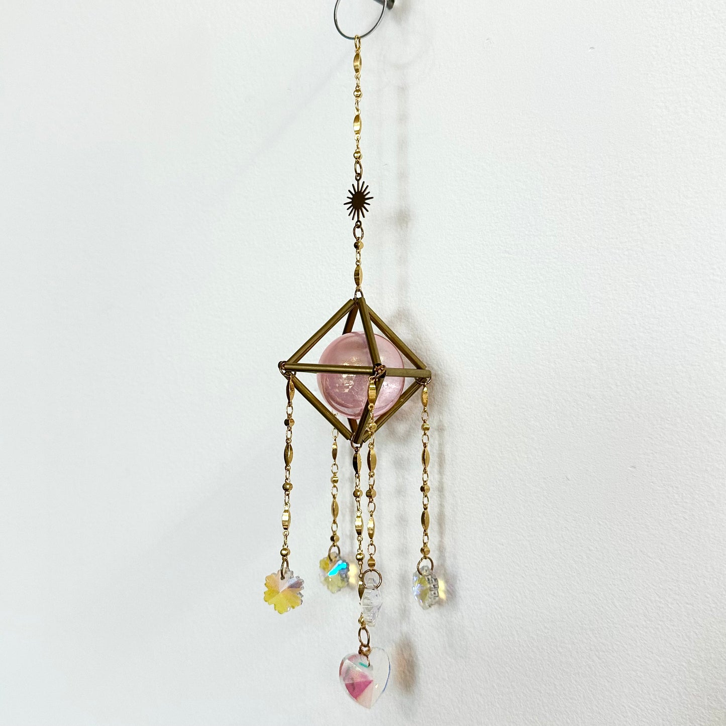 Mini Light Pink Aura Suncatcher, Rainbow Maker by Sankalpa Studio