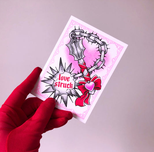 Love Struck Mini Postcard