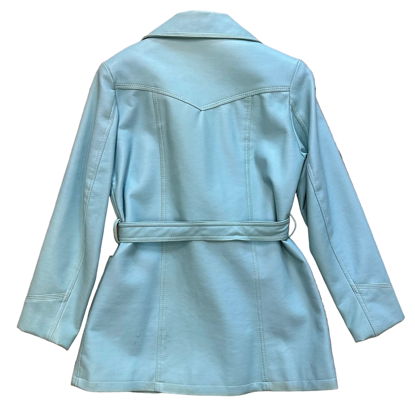 Y2K Faux Leather Jacket - M