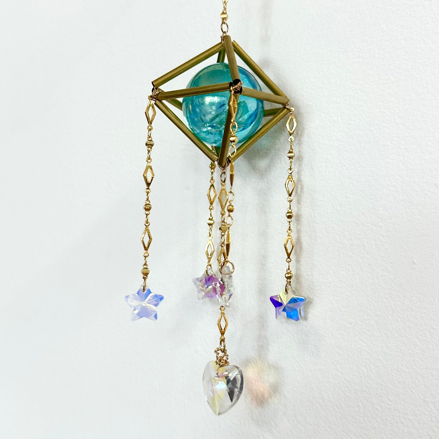 Mini Blue Aura Suncatcher, Rainbow Maker by Sankalpa Studio