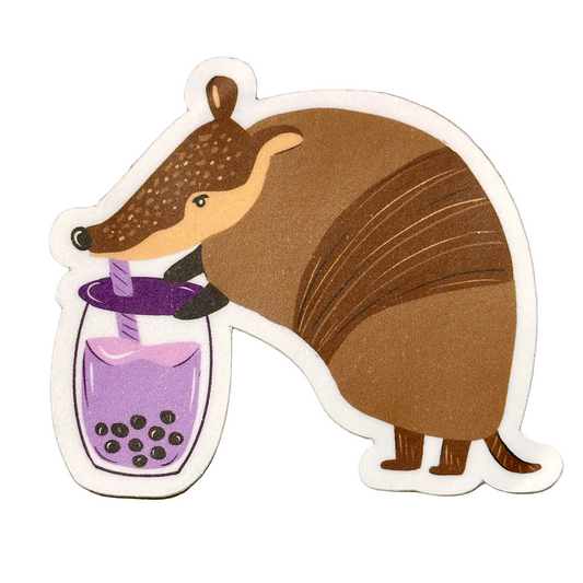 Boba Armadillo Sticker