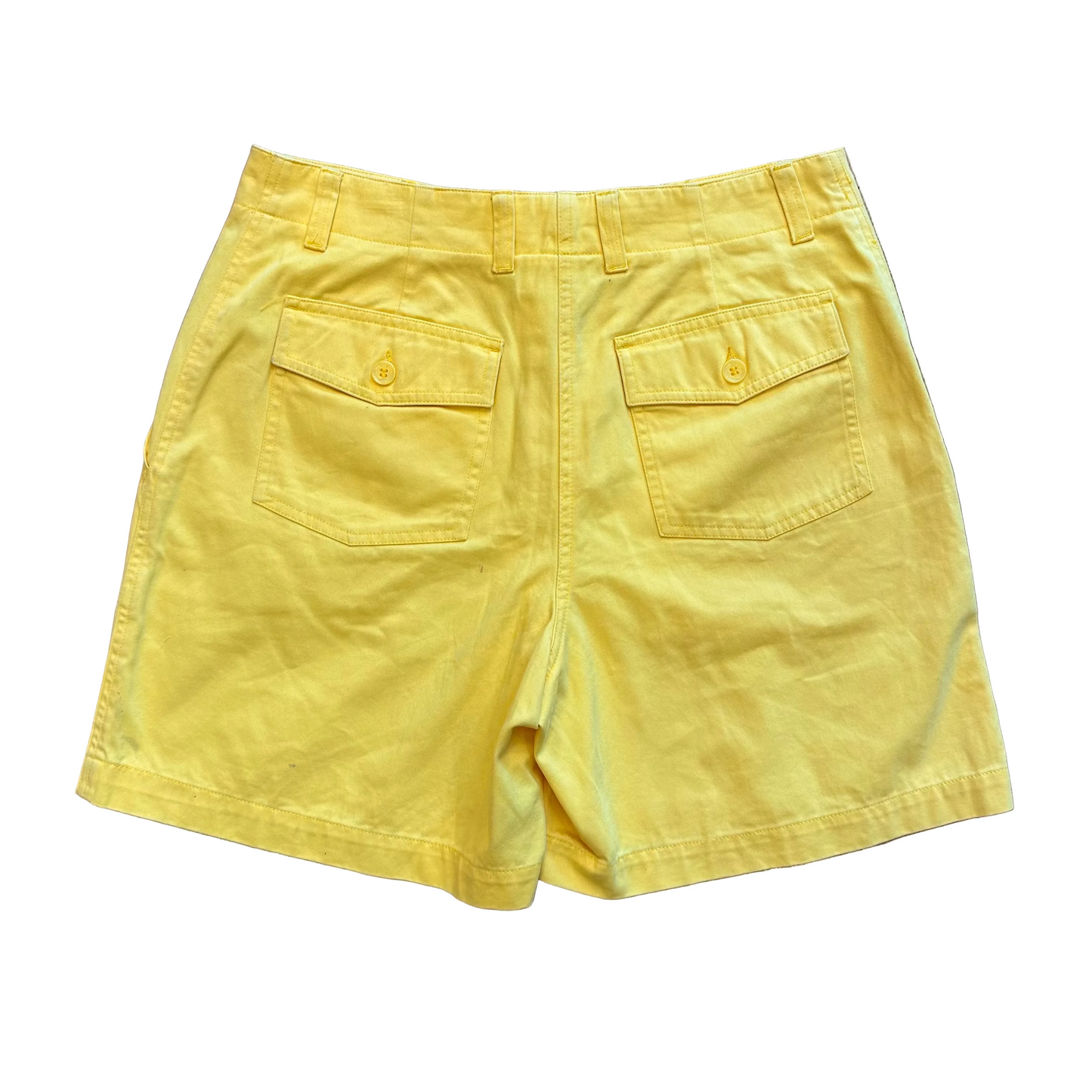 Y2K Yellow Cargo Shorts - M