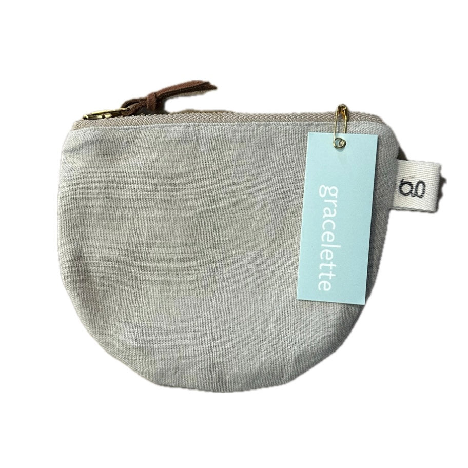 Round Mini Zip Pouches