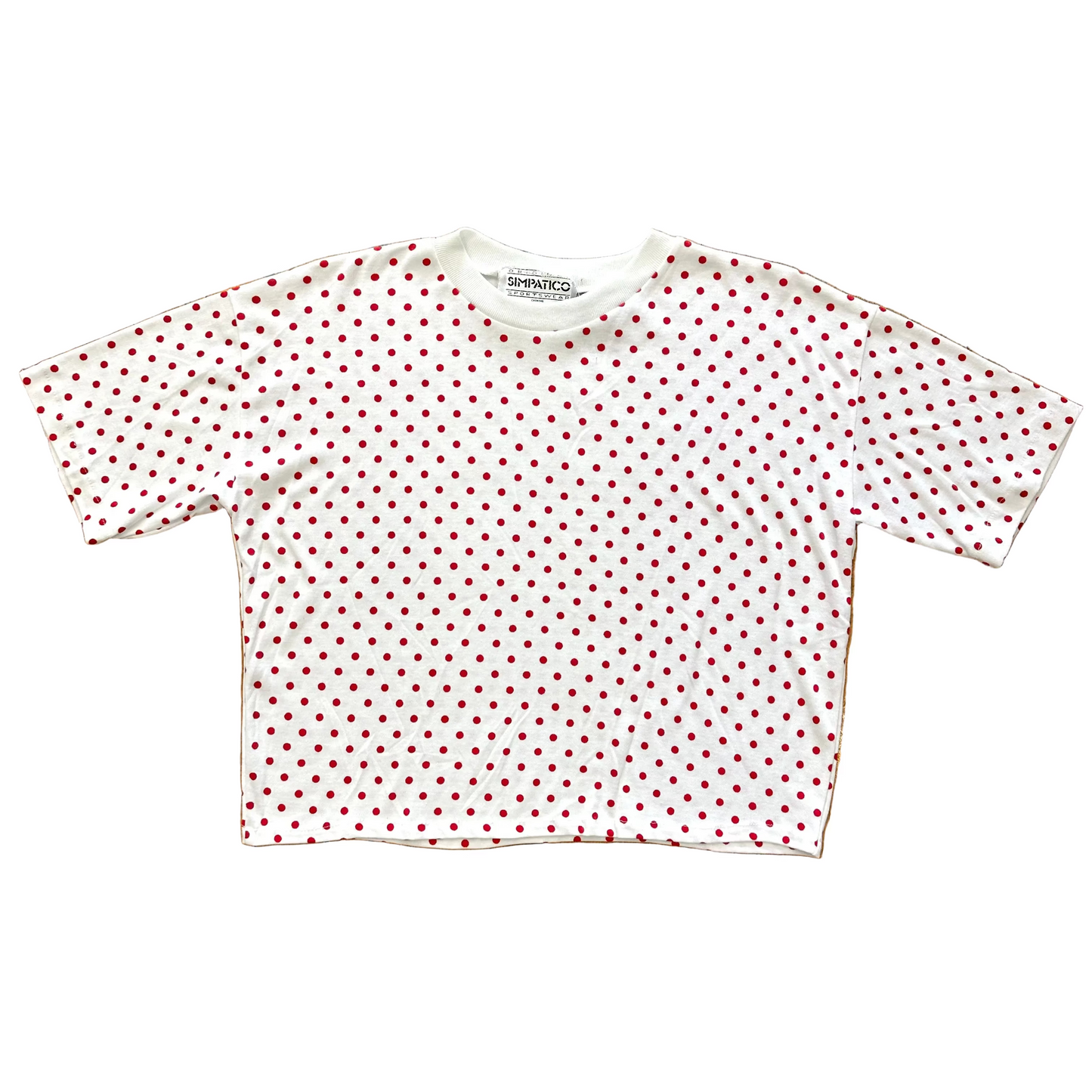 80s Polka Dot Crop Tee (M)