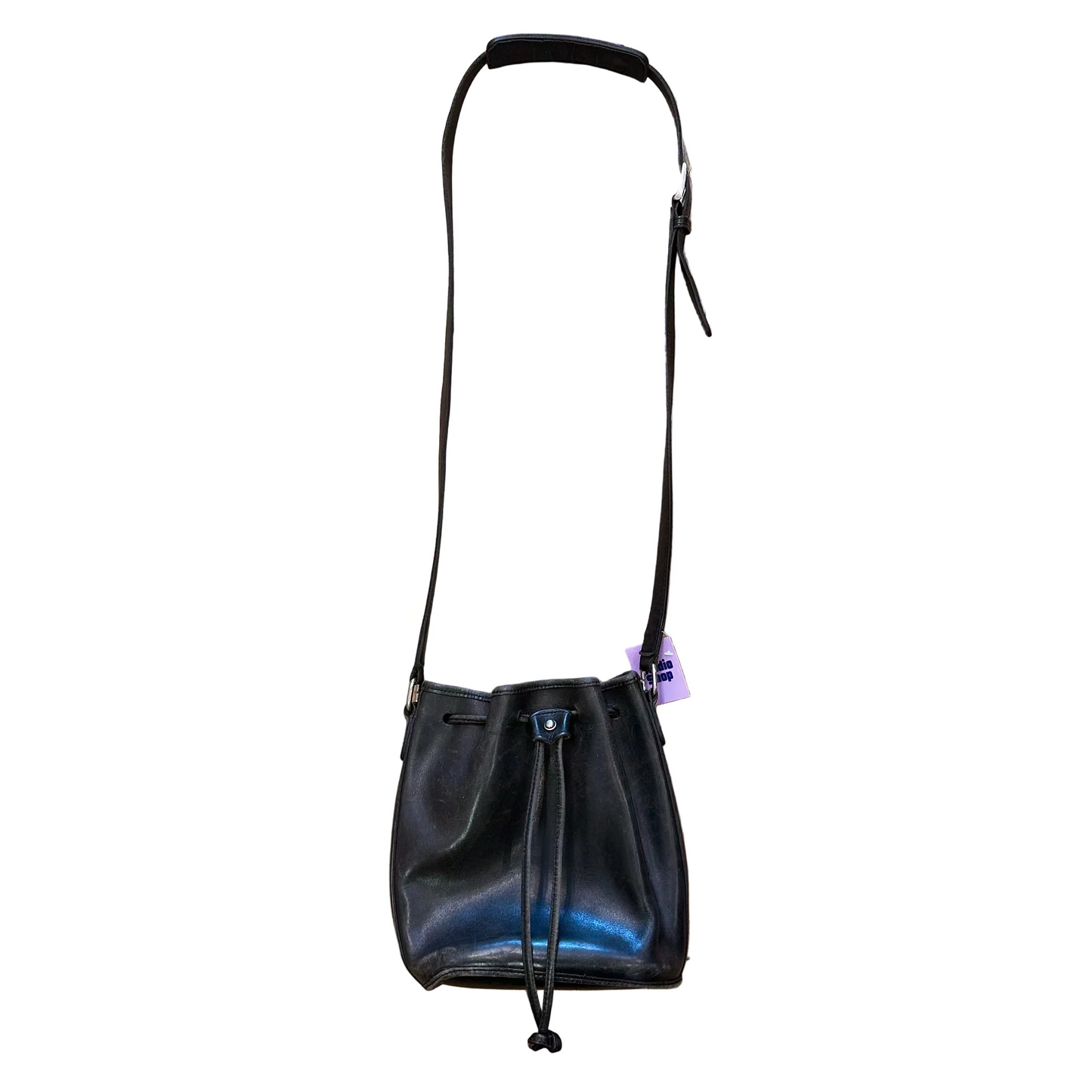 90s Leather Bucket Mini Purse