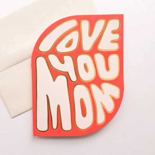 Retro Petal Mom Card