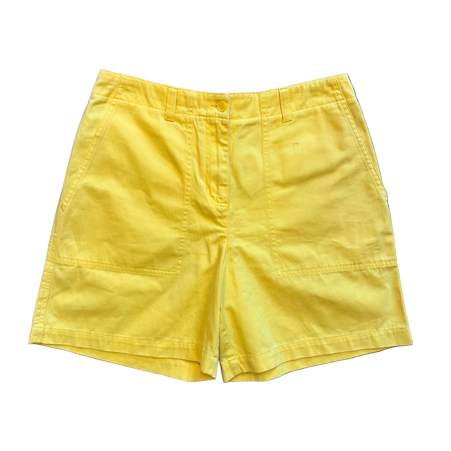 Y2K Yellow Cargo Shorts - M