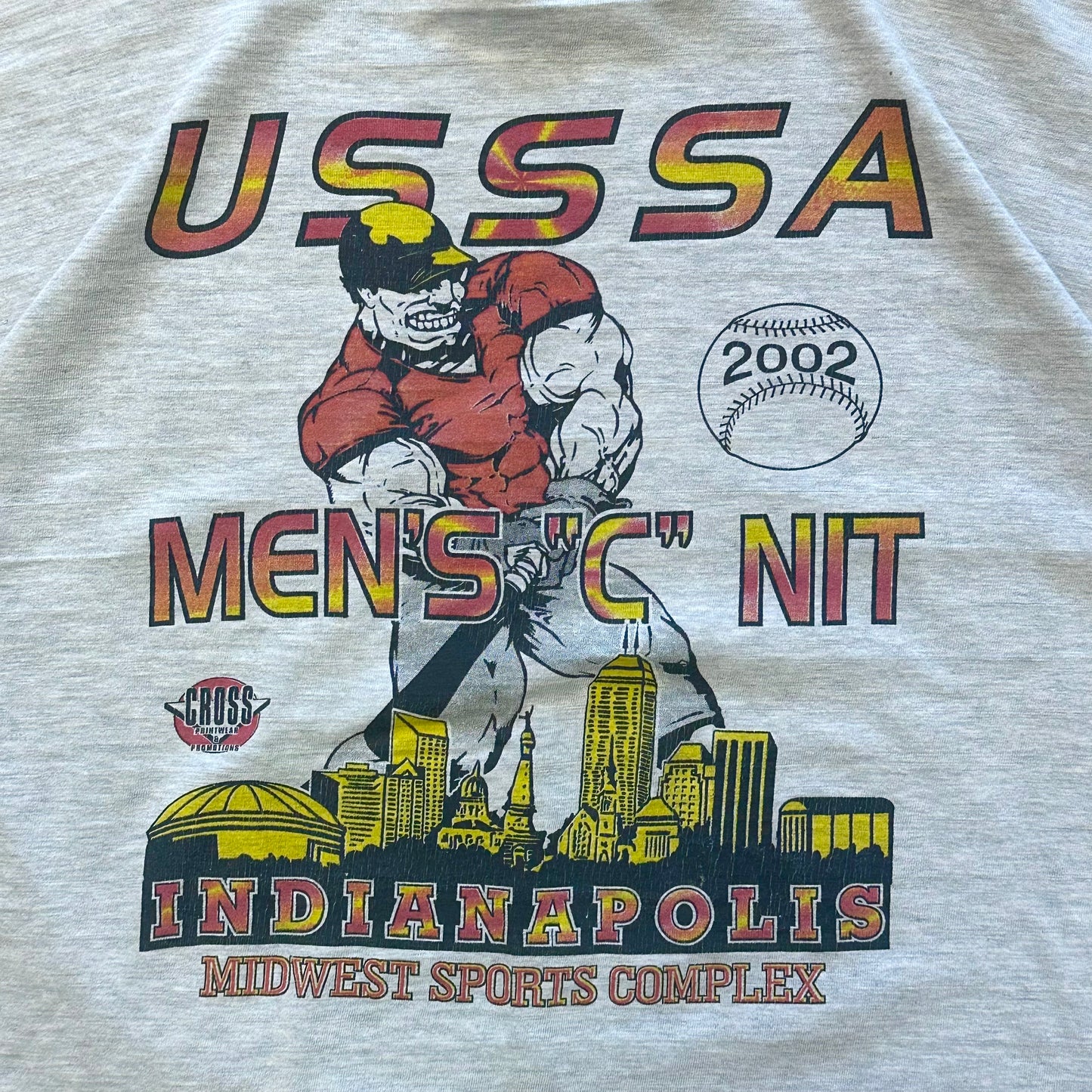USSSA Men’s “C” NIT 2002 Vintage T-Shirt (L)