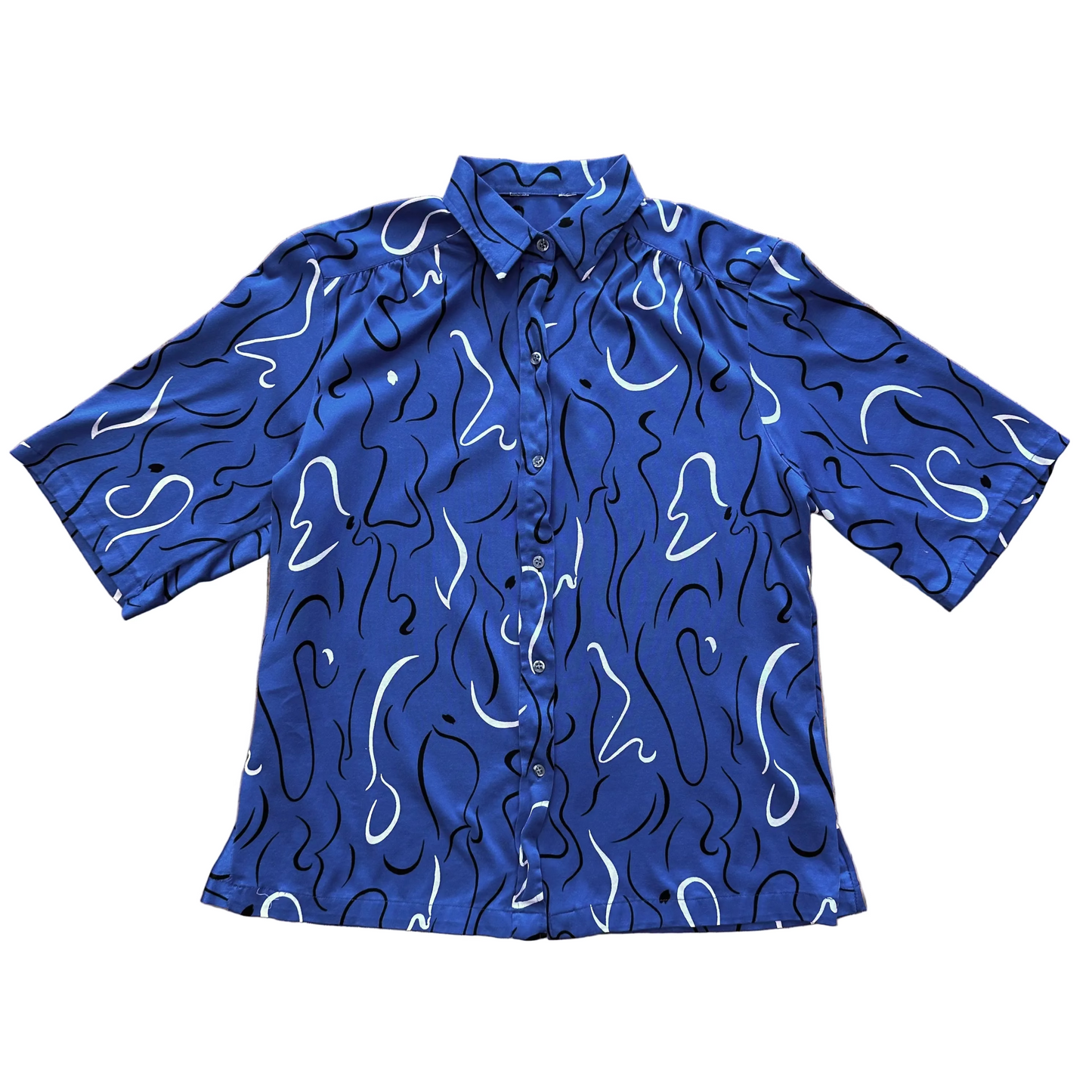 70s Swirly Pattern Top (M)