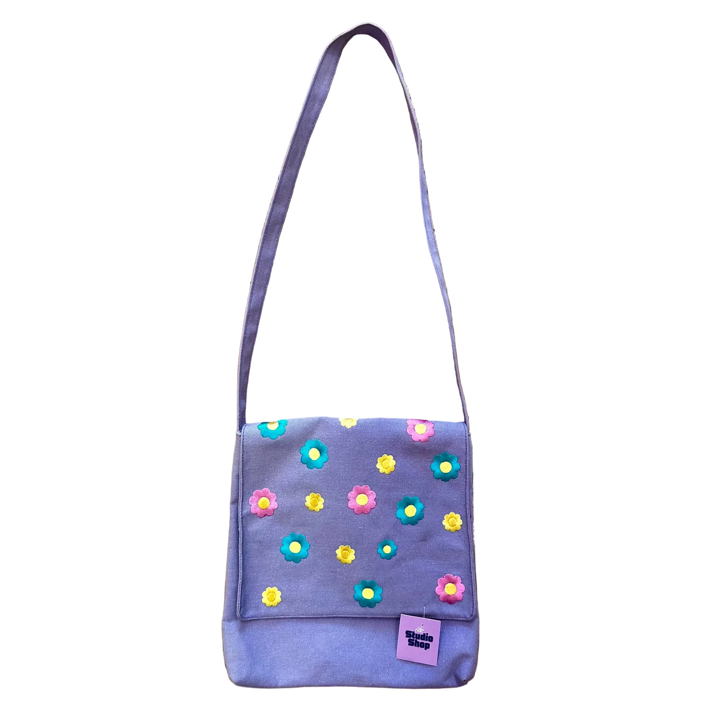 Y2K Flower Power Canvas Purse