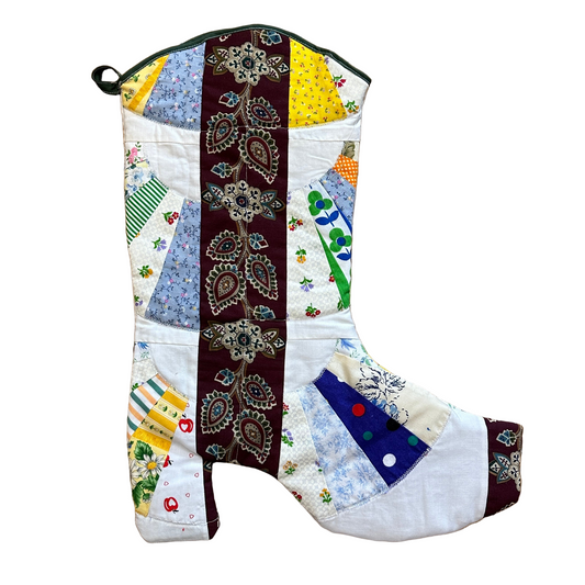 Upcycled Cowboy Boot Stockings by Thrift Stupid