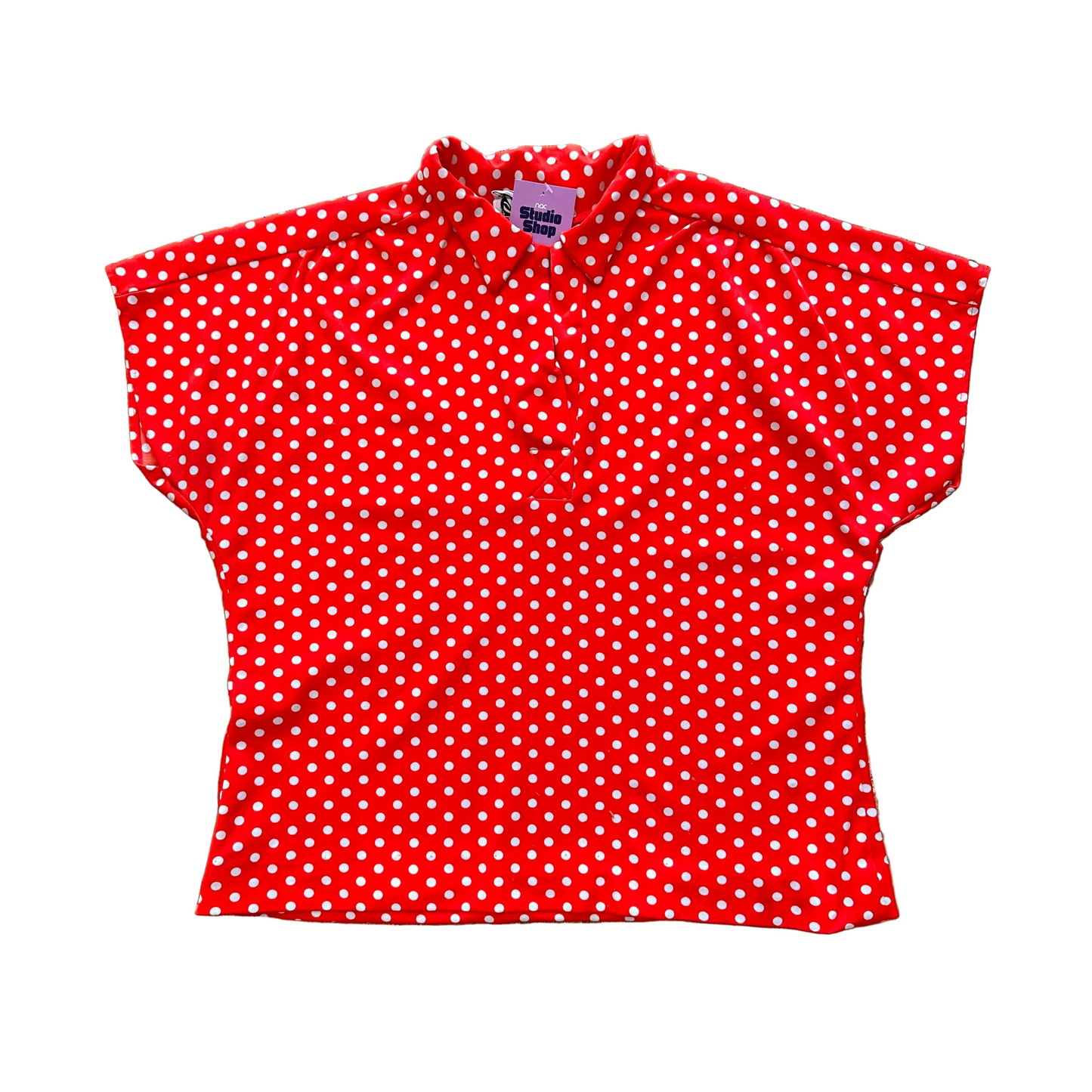 70s Polka Dot Top (S)