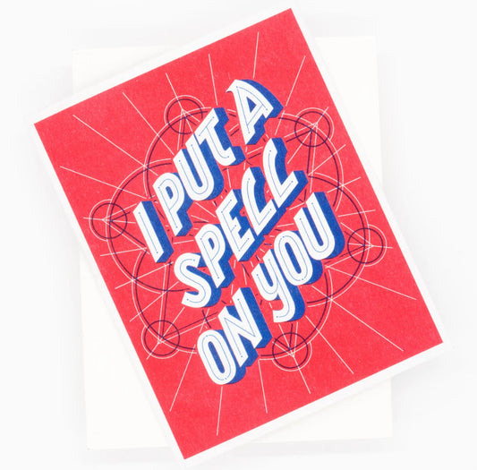 I Put A Spell On You Greeting Card