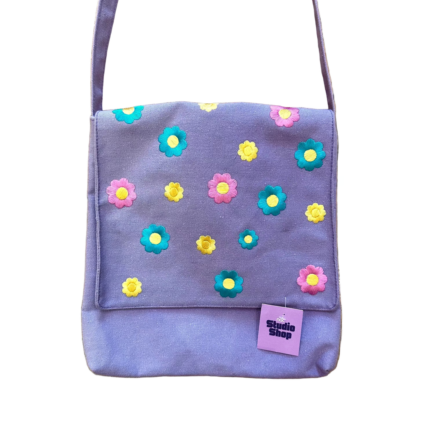 Y2K Flower Power Canvas Purse