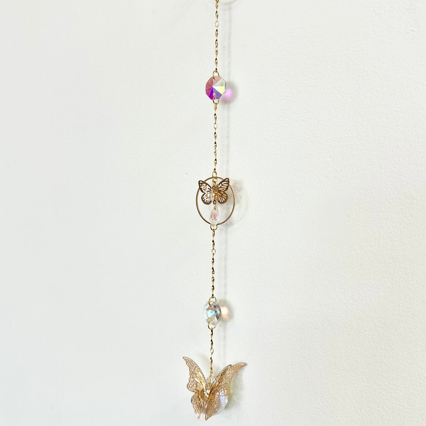 Butterfly Suncatcher, Rainbow Maker - Gold by Sankalpa Studio