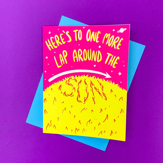 One More Lap Greeting Card