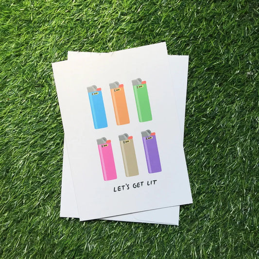 Let’s Get Lit Greeting Card