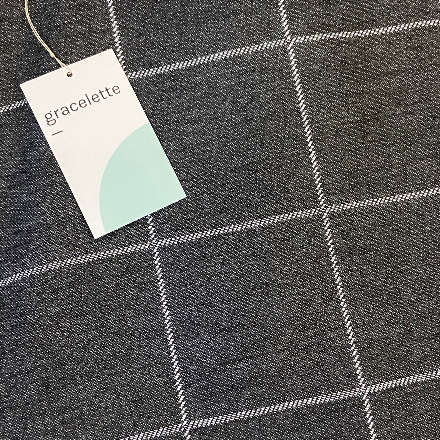 Grey Grid Totebag