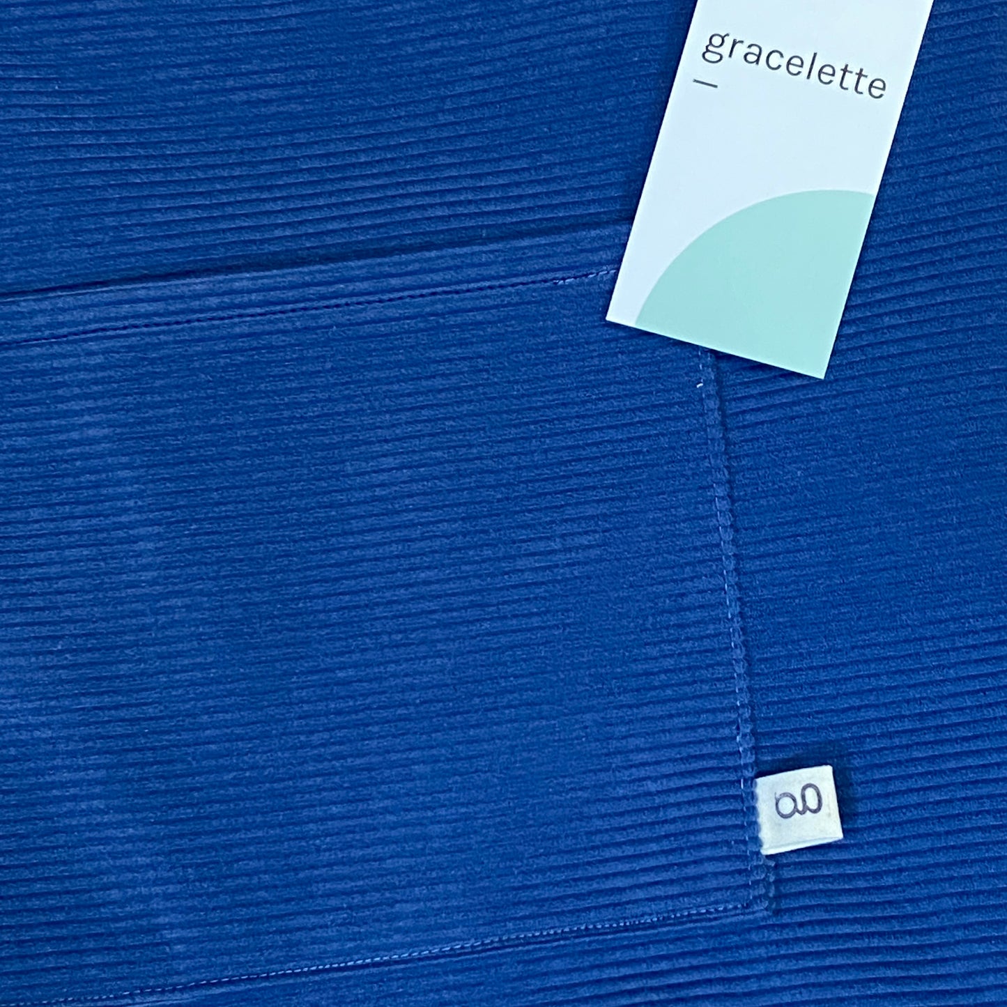 Blue Corduroy Totebag